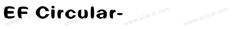 EF Circular字体转换